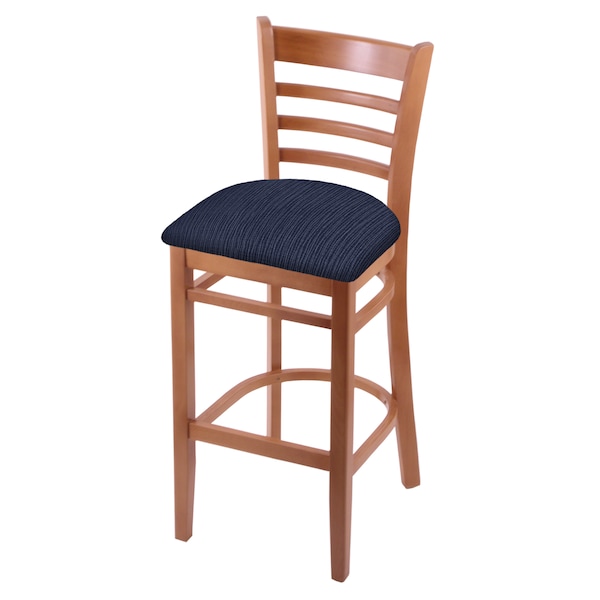 Holland Bar Stool Co 25" Counter Stool, Medium Finish, Graph Anchor Seat 314025Med014 - main